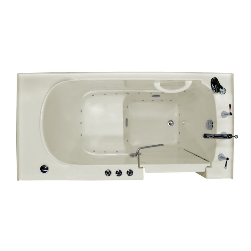 Therapeutic Tubs Tucson 60'' x 30'' Walkin Air Fiberglass Bathtub with